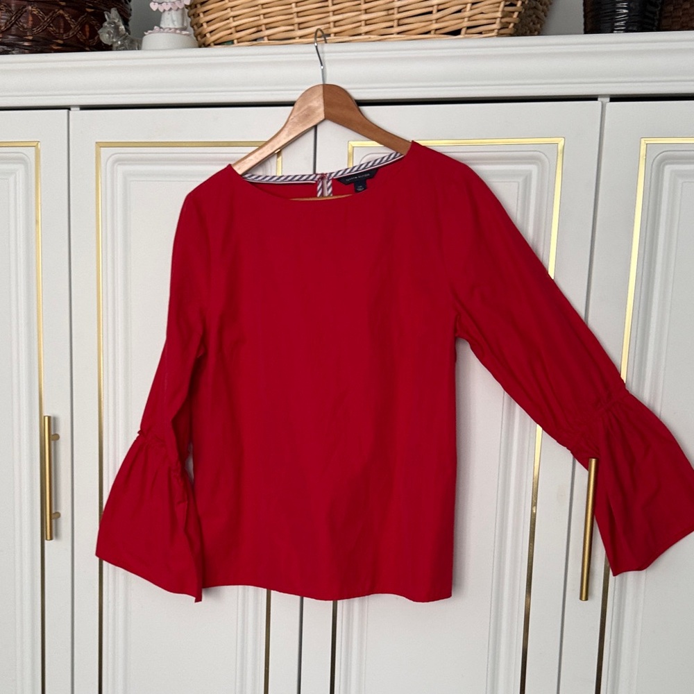 Tommy Hilfiger Red Women's Top - Picture 2 of 4